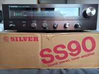 Amplituner Stereo SILVER SS90, Vintage, lata 70-te, NOWY Japan UNIKAT
