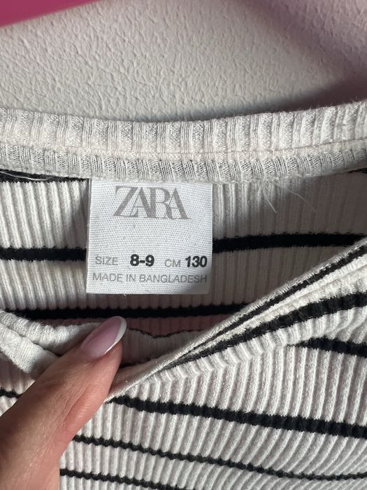 Bluzka bluzki koszulka  z dlugim rękawkiem Zara 128-134
