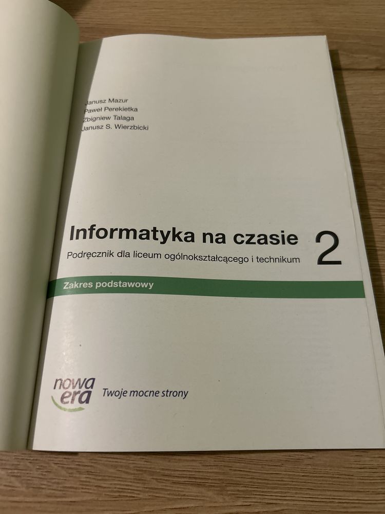 Podręcznik informatyka klasa 2