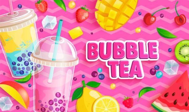 Бульбашки з солодким соком Bubble tea/ Бабл Ті 1,8кг та 0,21кг