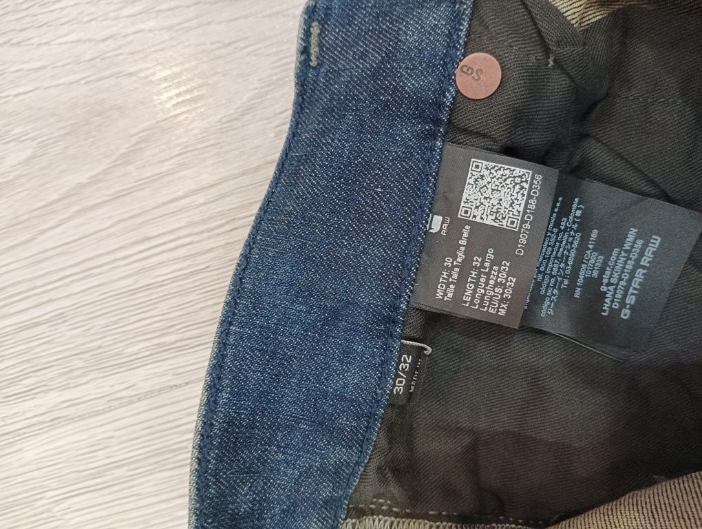 Spodnie męskie jeans g-star raw nowe 30 32 obcisłe rurki