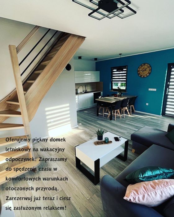 Domek letniskowy 8-osobowy,działka 700m².Klimatyzacja.Basen.Plac zabaw