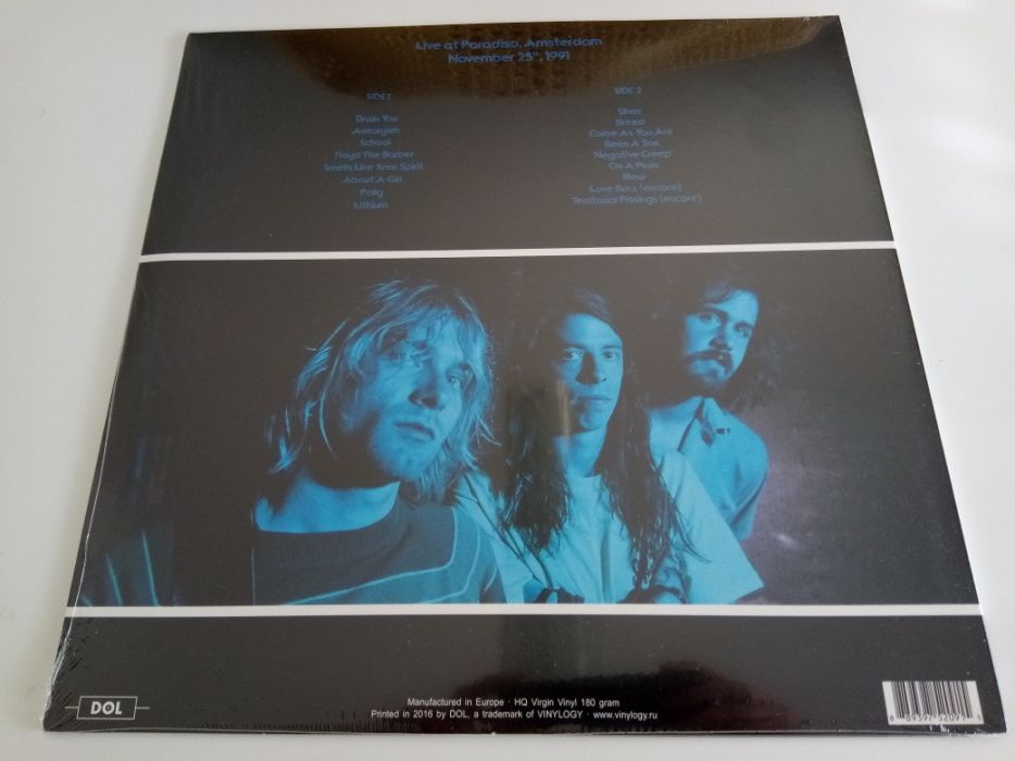 Disco Vinil LP Nirvana ‎– Live At Paradiso Novo Selado