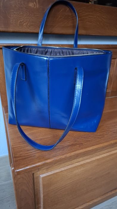 Torebka shopperka granatowa