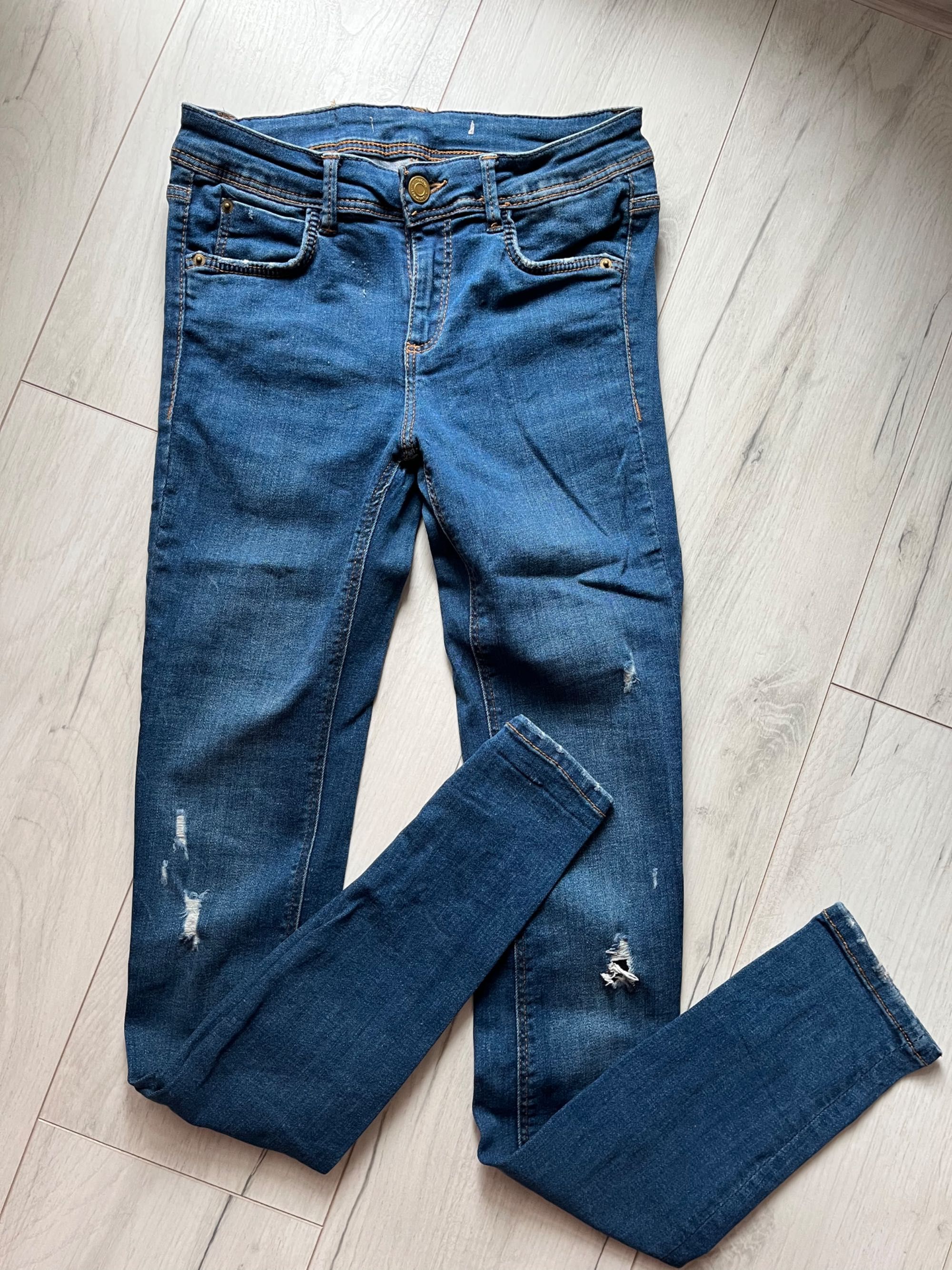 Jeansy zara skinny xxs