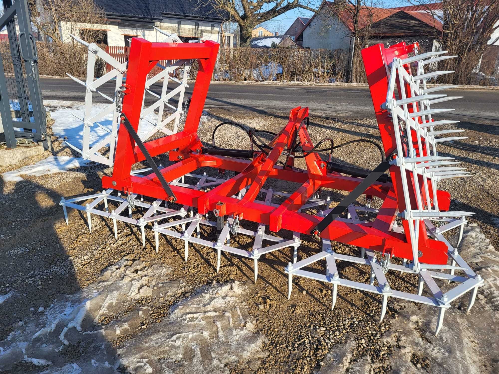 BRONY polowe HYDRAULICZNIE składane -5pól -2 siłowniki -20 ząb ciężkie