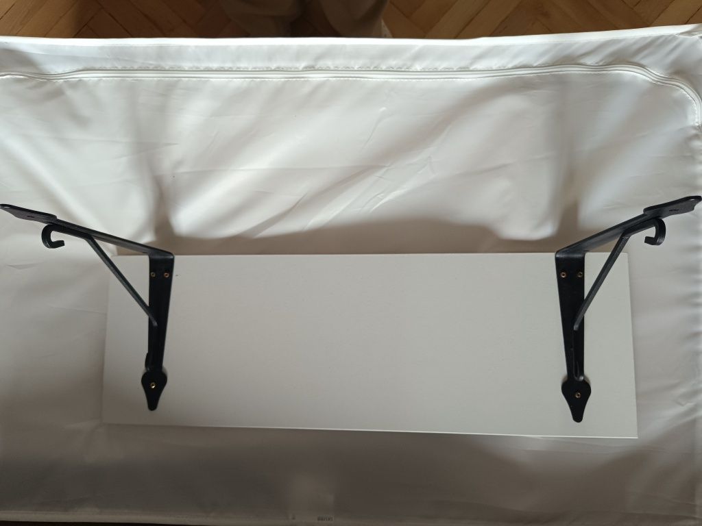 Półka na książki ze wspornikami 20x58