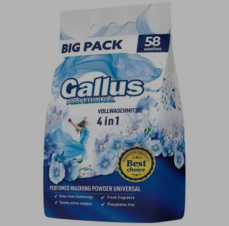 Порошок для стирки универсальный Gallus Professional 4в1 3.2 кг
Порошо