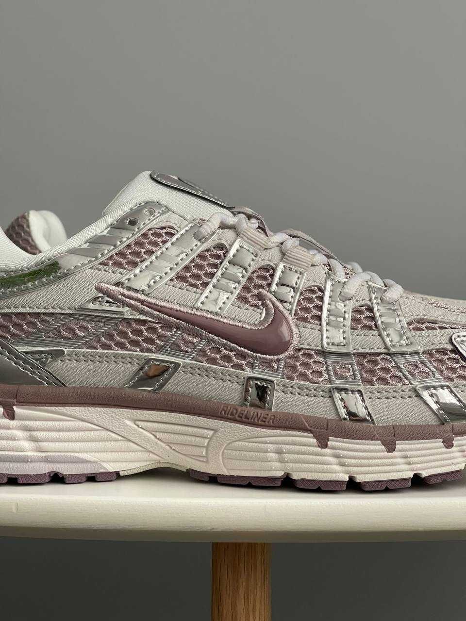 Жіночі кросівки Nike P-6000  (36-40) Найк сірі-фіолетові літні