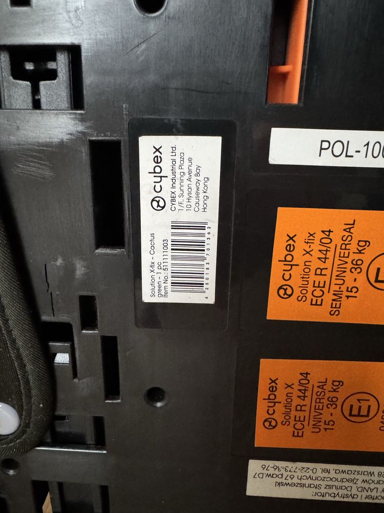 Fotelik samochodowy Cybex Solution X fix 15-36kg isofix