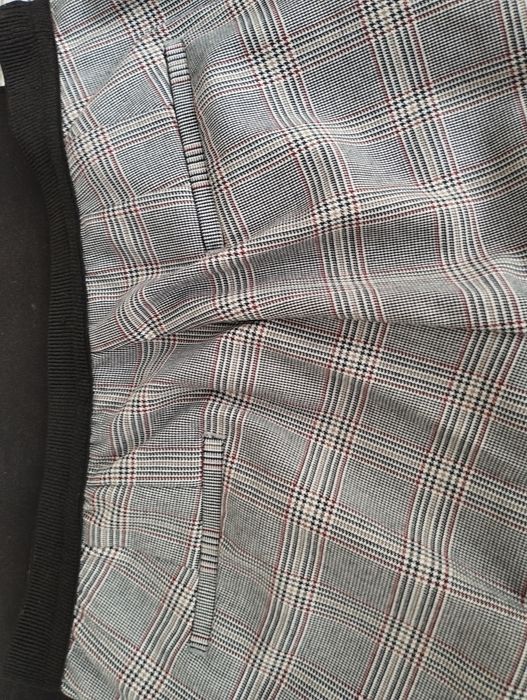 Calça senhora xadrez Zara - L