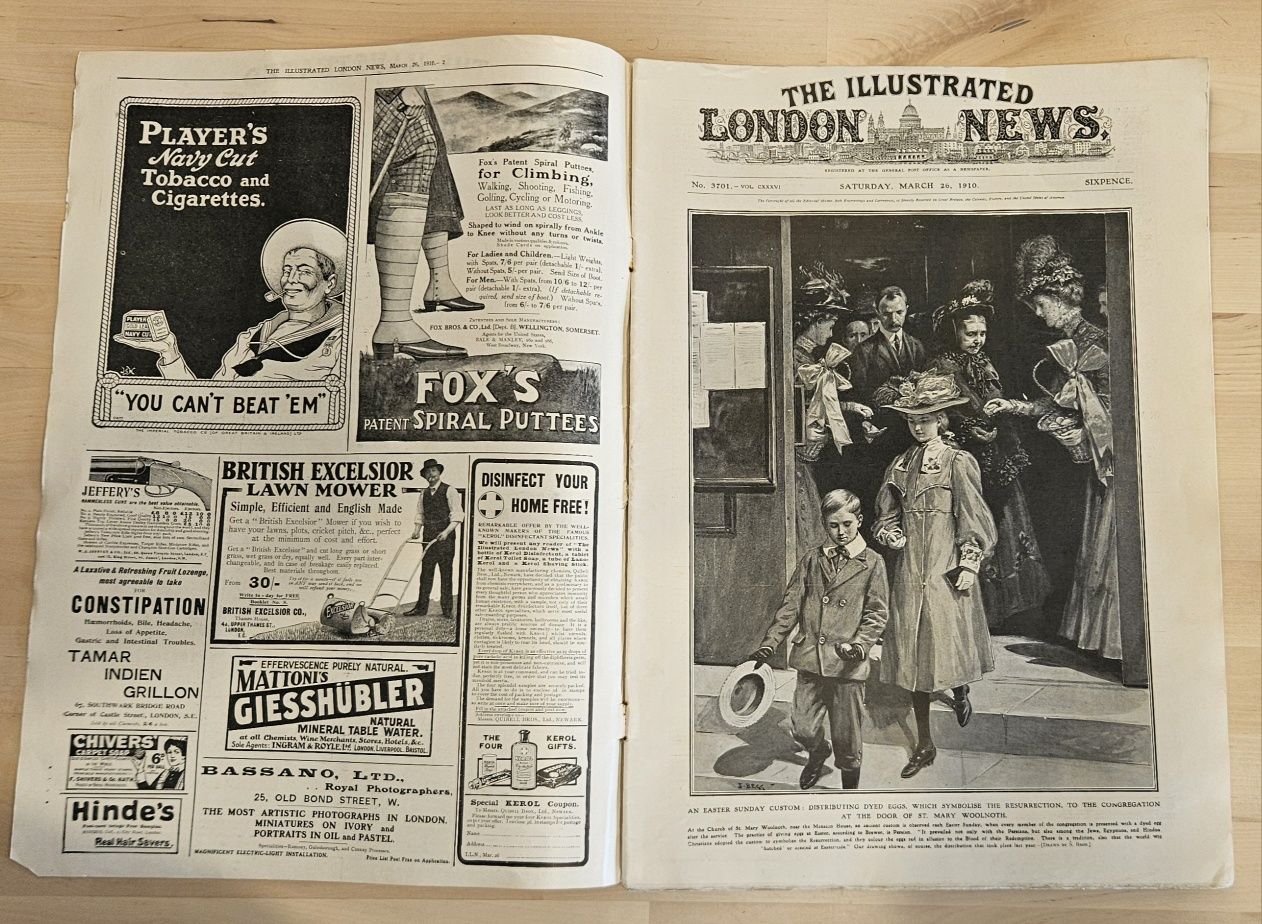 Magazine inglesa -London News 1910