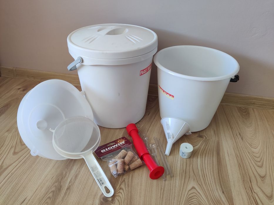 Zestaw winiarski 15L - balon do wina x2 + dodatki