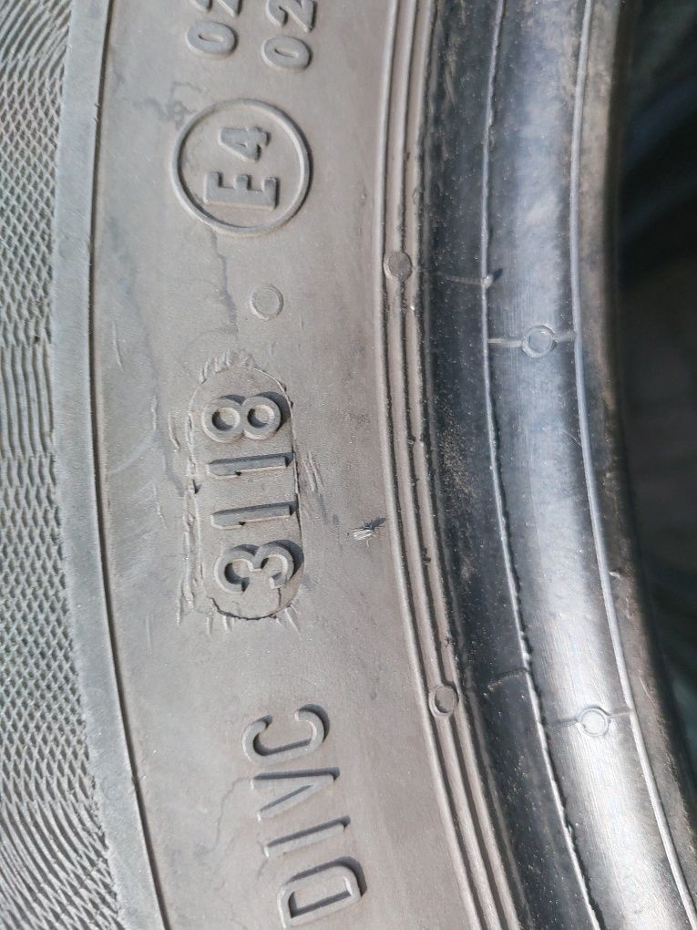 Opony continental 205x55x16. 5mm.100% do jazdy.