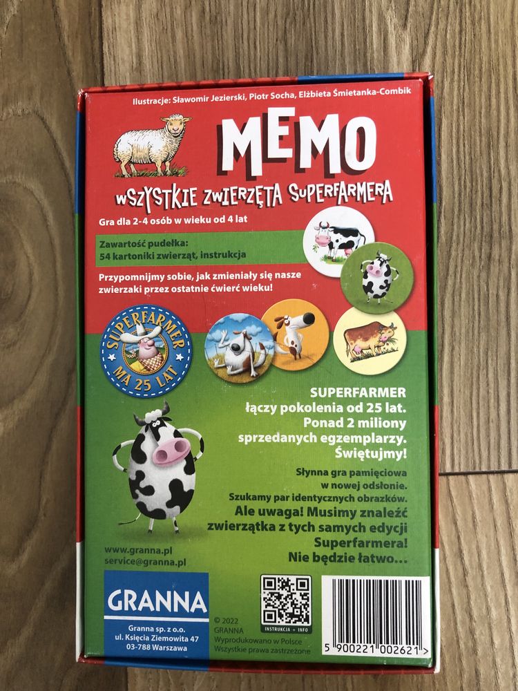 Zestaw 2 gier - Memo Granna i edukacyjna Montessori dla 4-5 latka