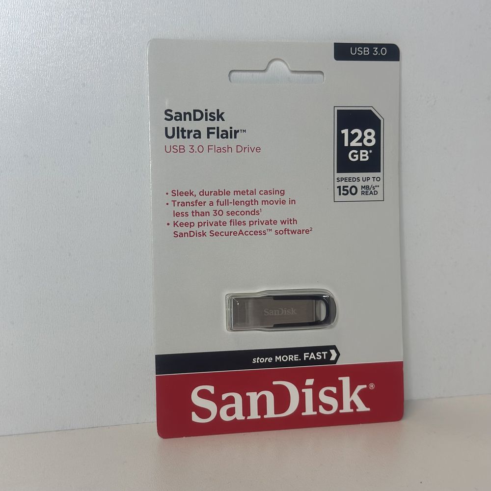 Нова флешка накопичувач SanDisk Ultra Flair USB 3.0 128GB