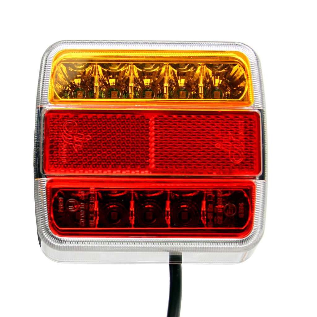 Zestaw świateł do przyczepki LED laweta magnez 12V 24V pomoc drogowa