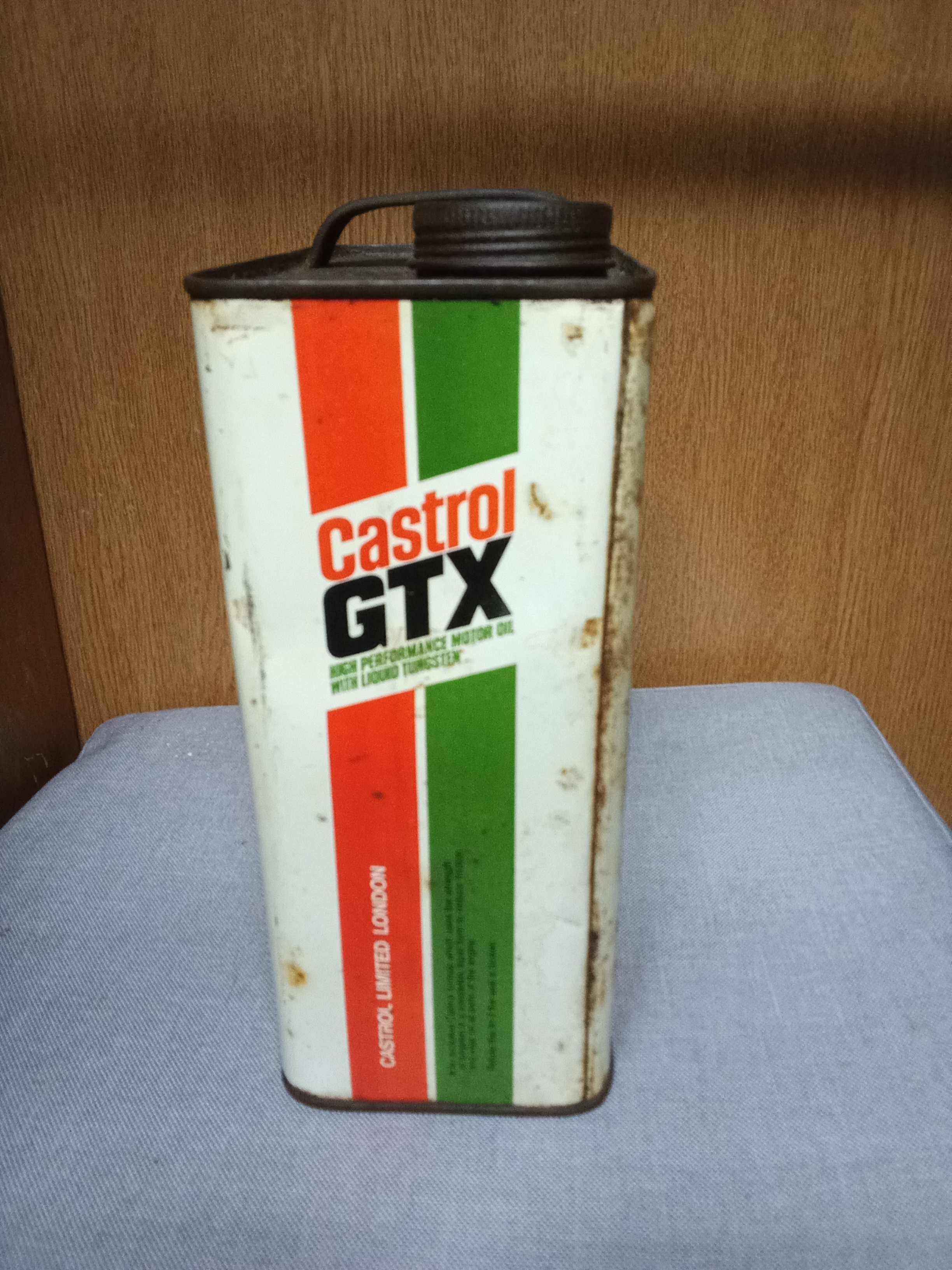 Lata de óleo Castrol Gtx vintage