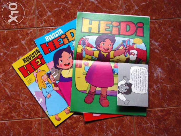 Heidi Rev. Especiais Mensais nºs 1 a 5 + Carteira Cabedal Pedro/Heidi