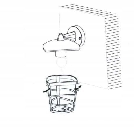Lampa ścienna kinkiet zewnętrzny EGLO Aloria 93098 POWYSTAWOWY