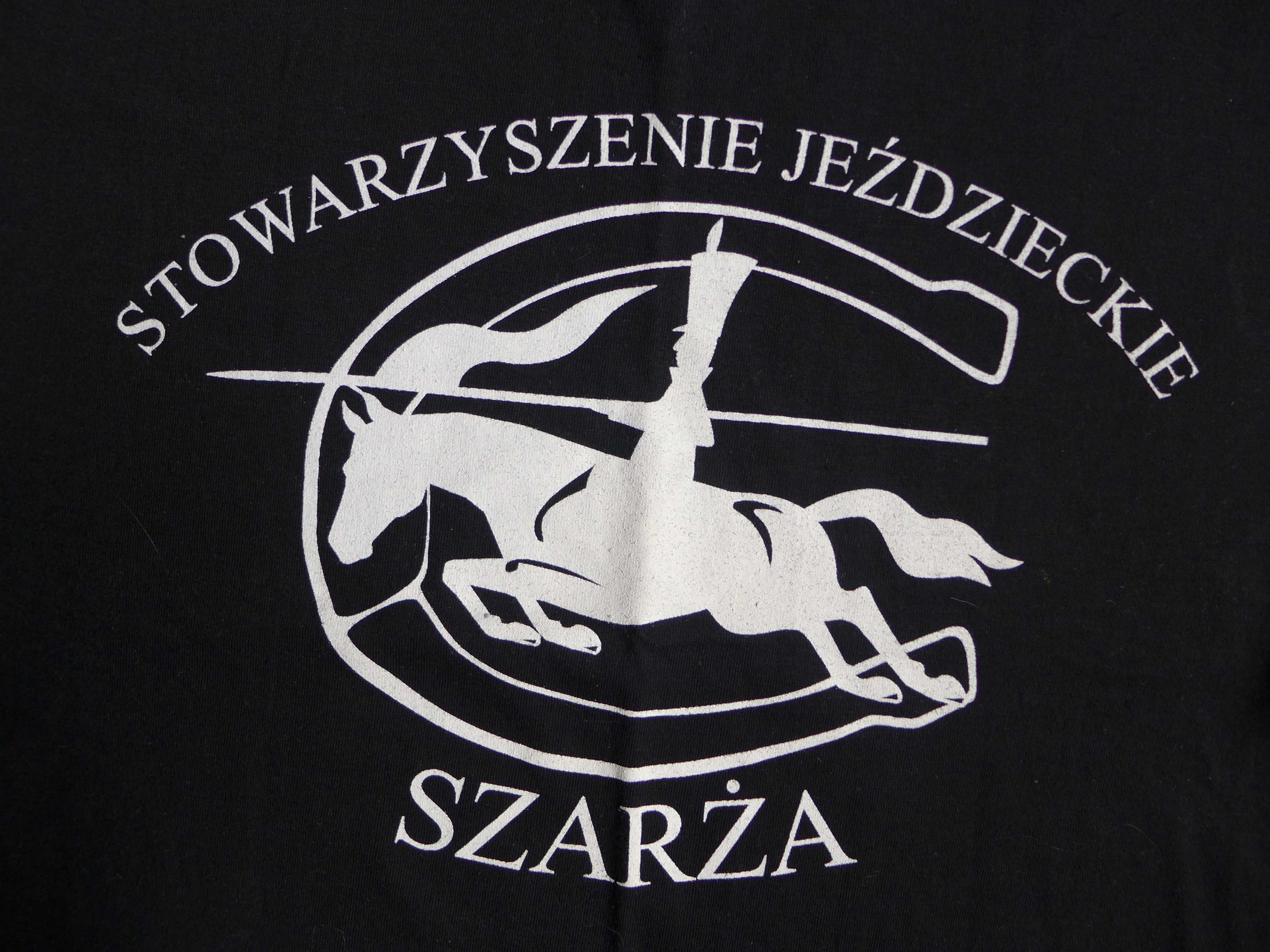 Stwarzyszenie Jeździeckie SZARŻA t-shirt koszulka bluzka jeździecka M