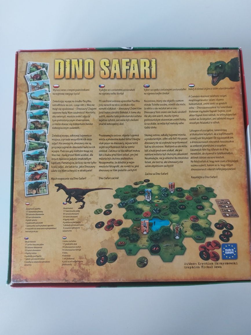 2 gry dinozaury dino safari i karciana