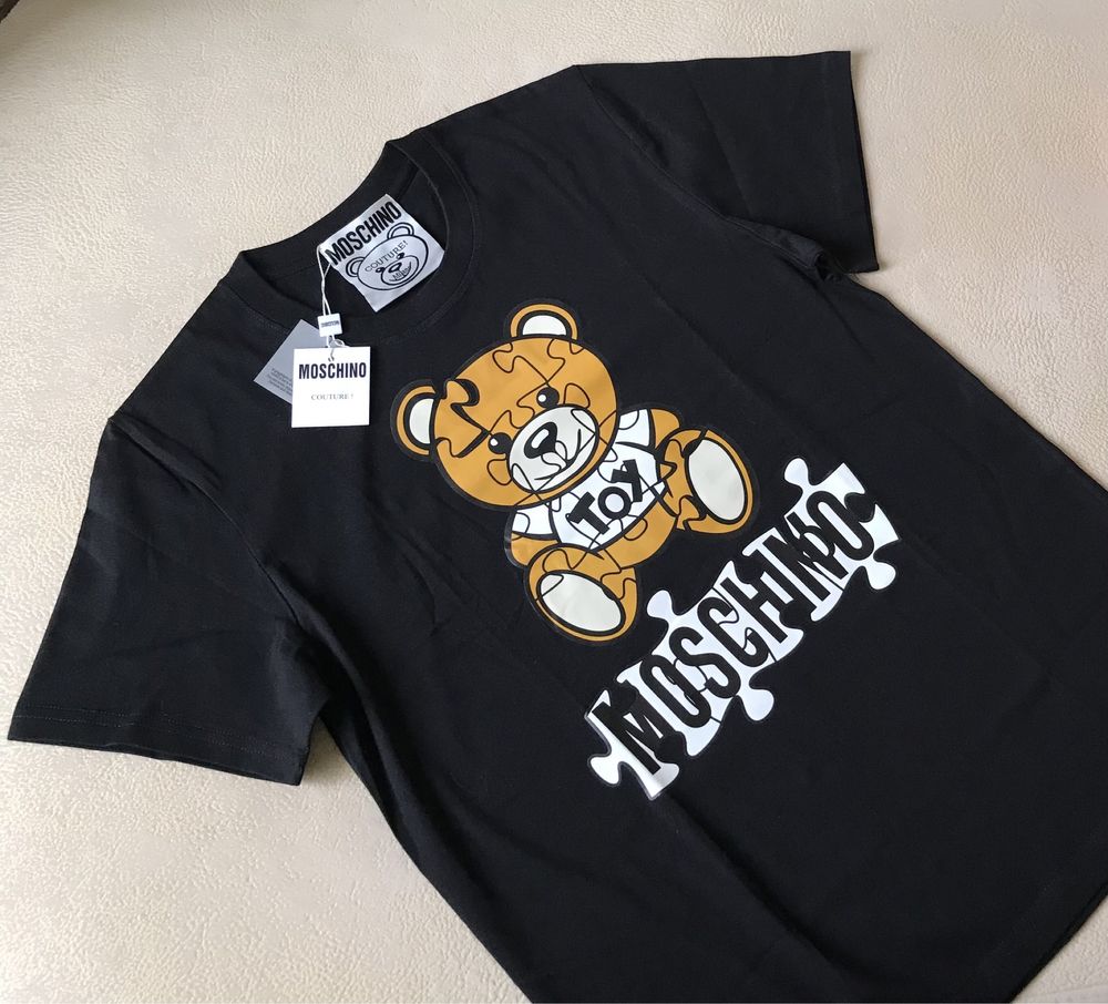 Moschino Футболка люкс якість 100% котон teddy bear / на подарунок