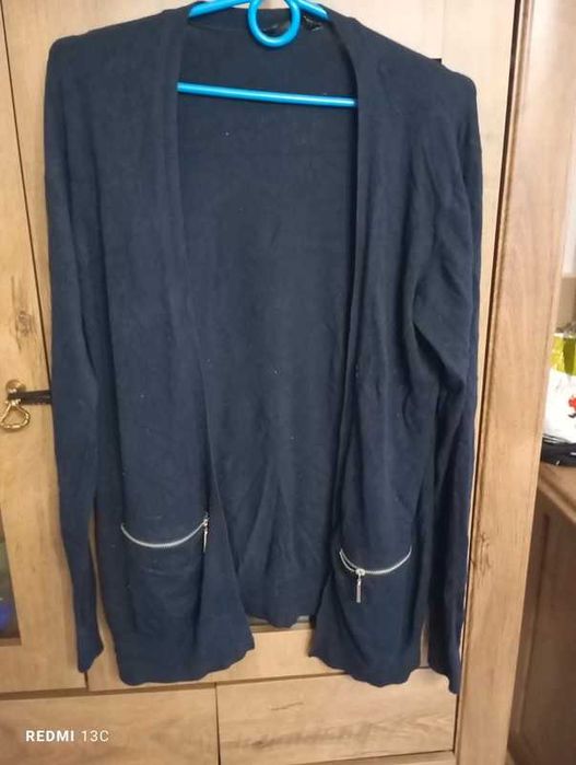 Narzutka damska kardigan granatowy L/XL