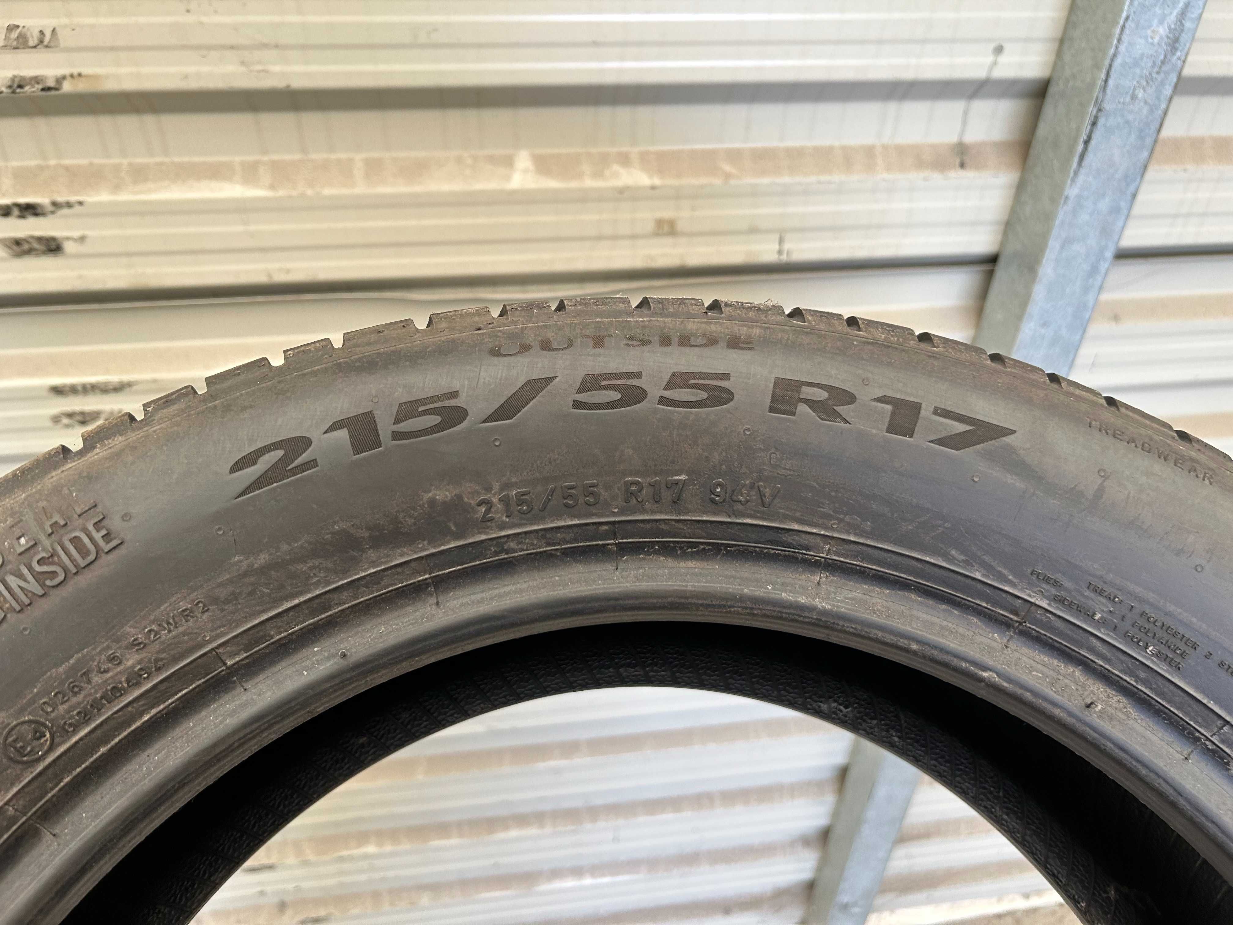 1 sztuka letnie 215/55R17 Pirelli Cinturato P7 94V 6mm 2020r P9999L