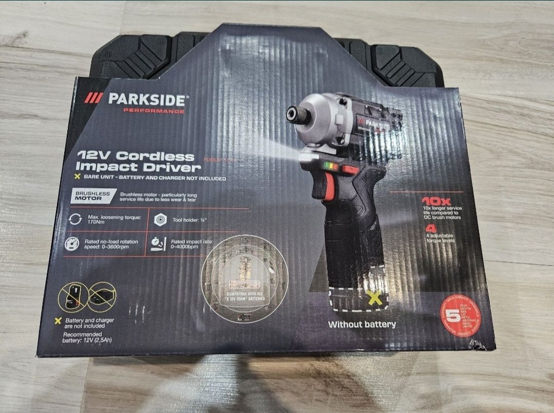 Шуруповерт PARKSIDE Performance 12v