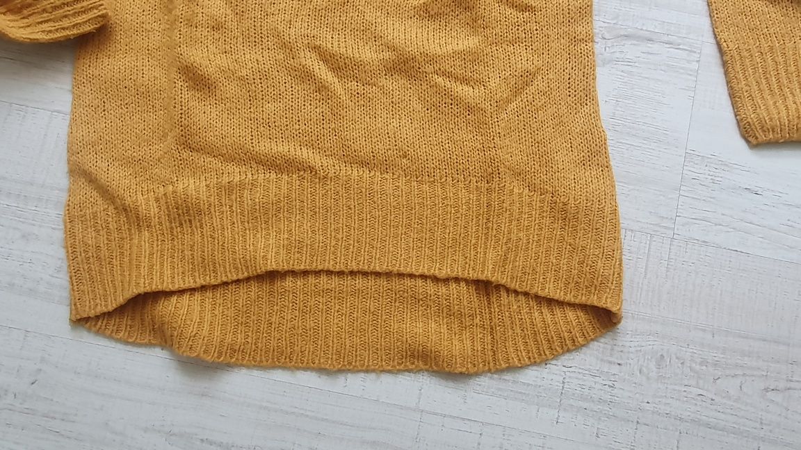 New Look musztardowy sweter 38 M