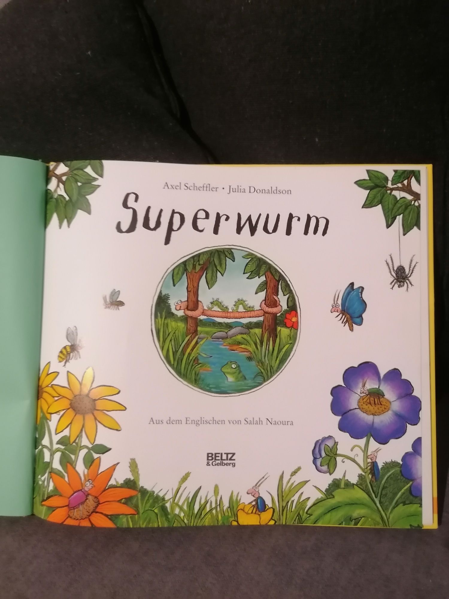 "Superwurm"z serii Grüffelo/j.niemiecki/Axel Scheffler,Julia Donaldson