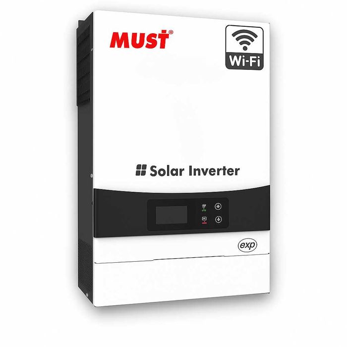 Інвертор гібридний MUST PV19-6048 EXP, з Wi-Fi модулем, 48V, 6000W