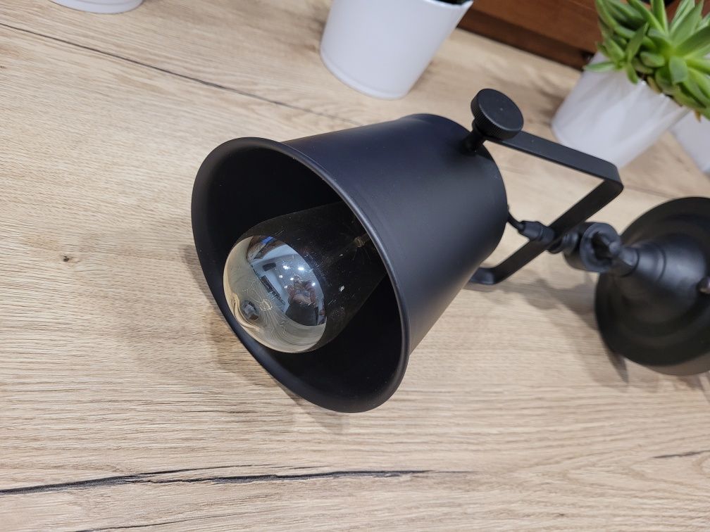 Lampa kinkiet loft vintage retro Cosmolight DETROIT W01758BK
