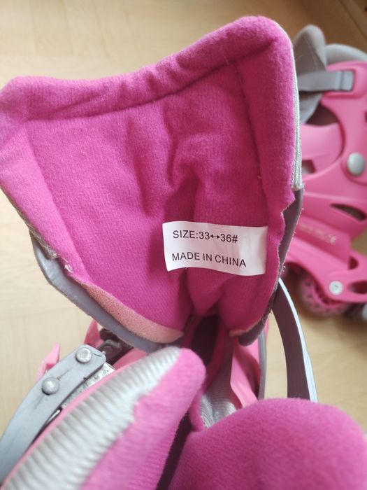 Ролики для девочки размер 33-36 made in China