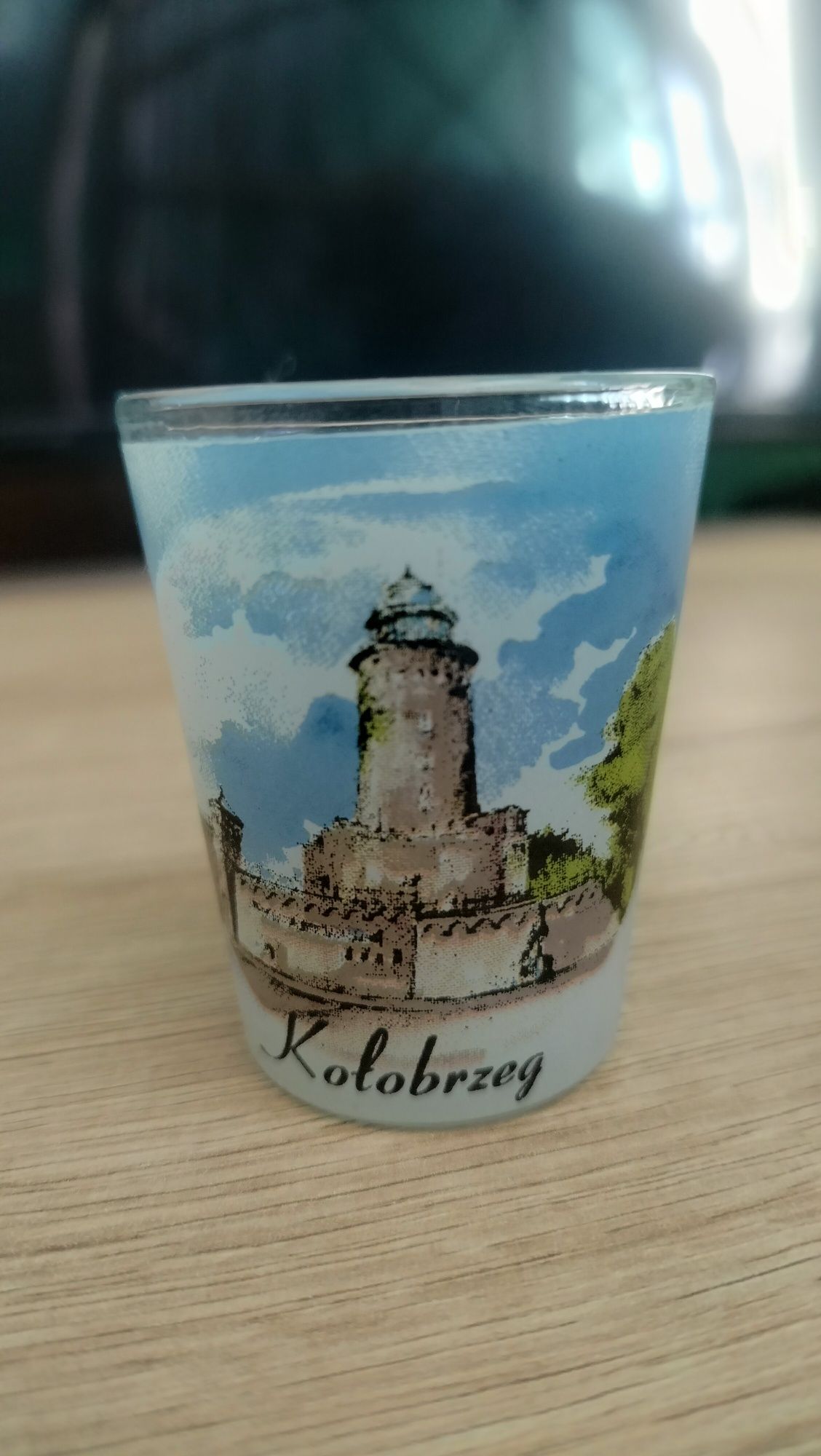 Kieliszek malowany szkło Kołobrzeg