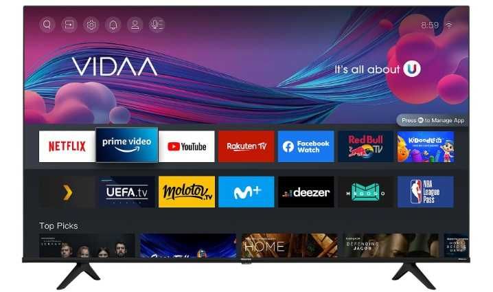 TV HISENSE 65" (65A6BG) LED Smart TV 4K Excelente Estado