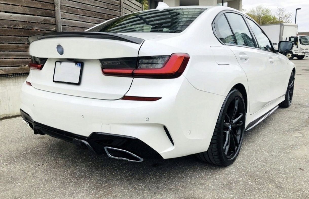 BMW G20 G21 Dyfuzor Tylnego Zderzaka 340I Performance Czarny Połysk