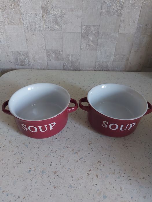 Бульйонница с ручками 2 шт