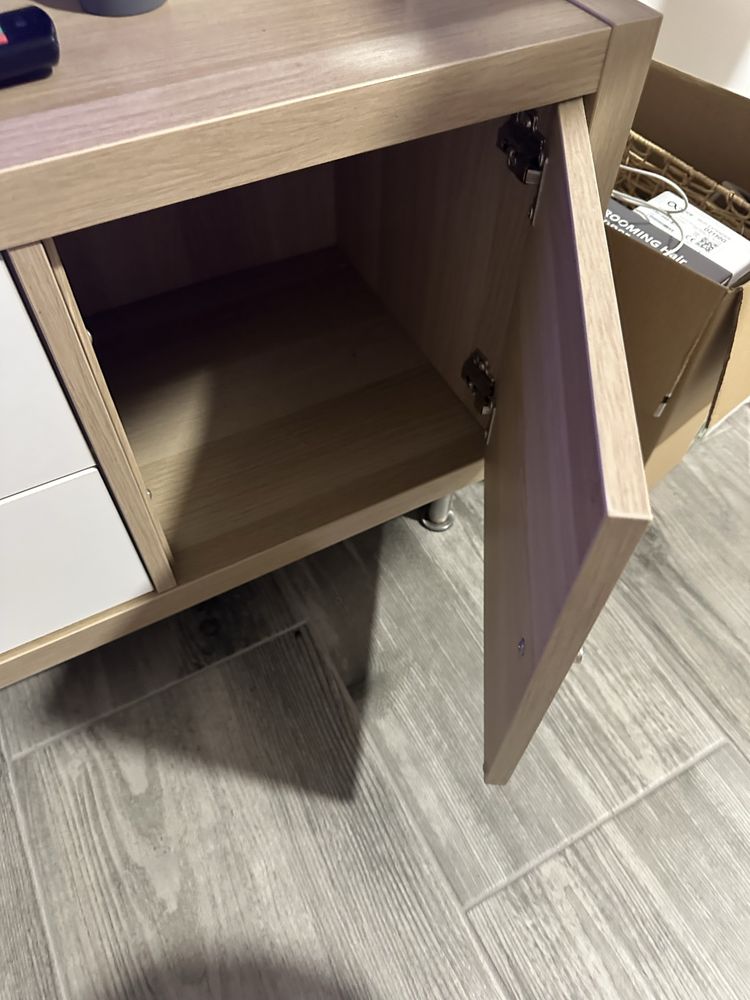 Movel tv kallax ikea com acessórios