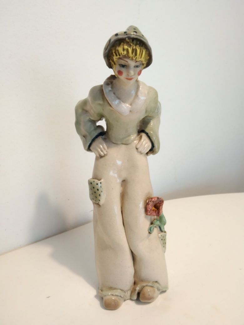 Unikat, figurka porcelanowa PRL, sygnowana Barbara, Cichocka 1987