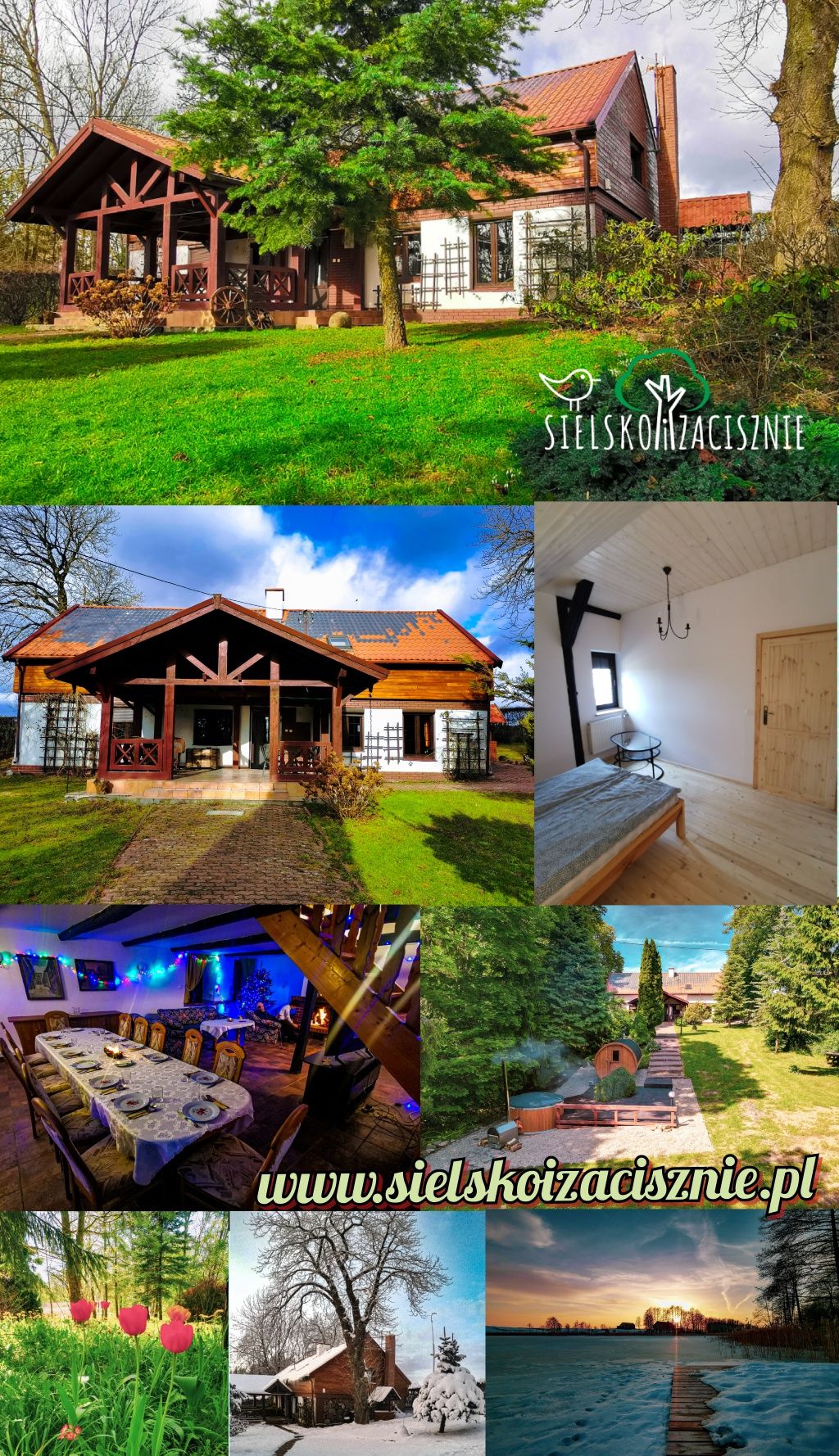 Dom na wylacznosc jezioro Kawalerskie Panieńskie Mazury SAUNA JACUZZI