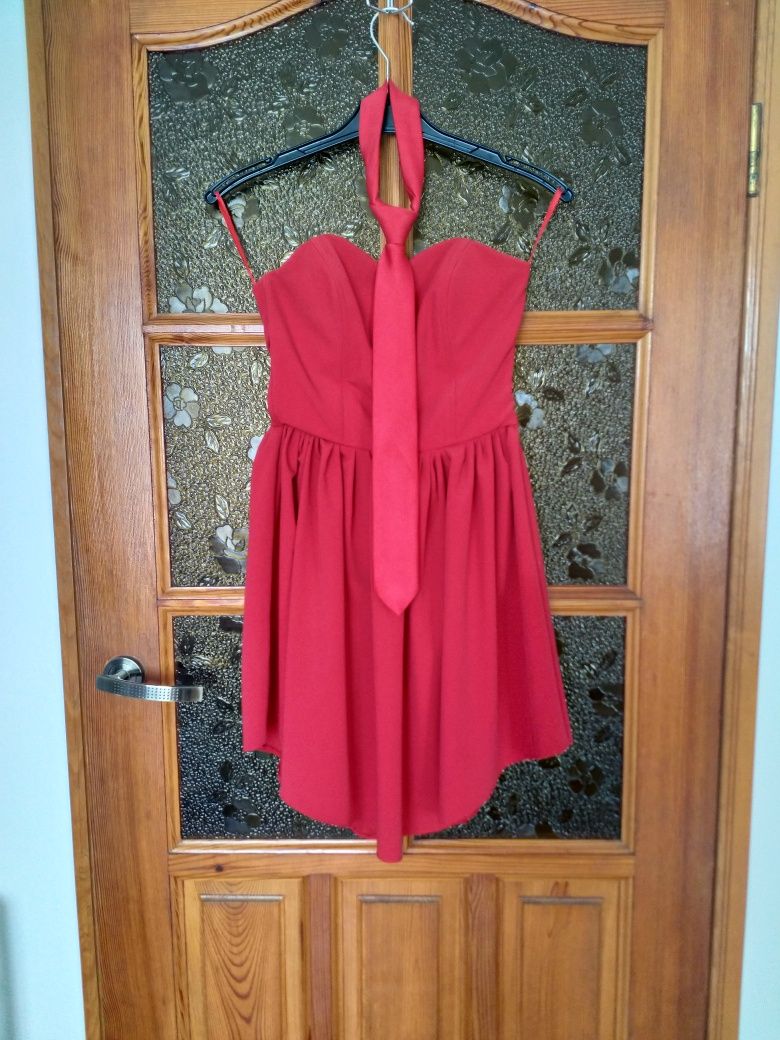 Piękna czerwona sukienka na wesele coctail shock