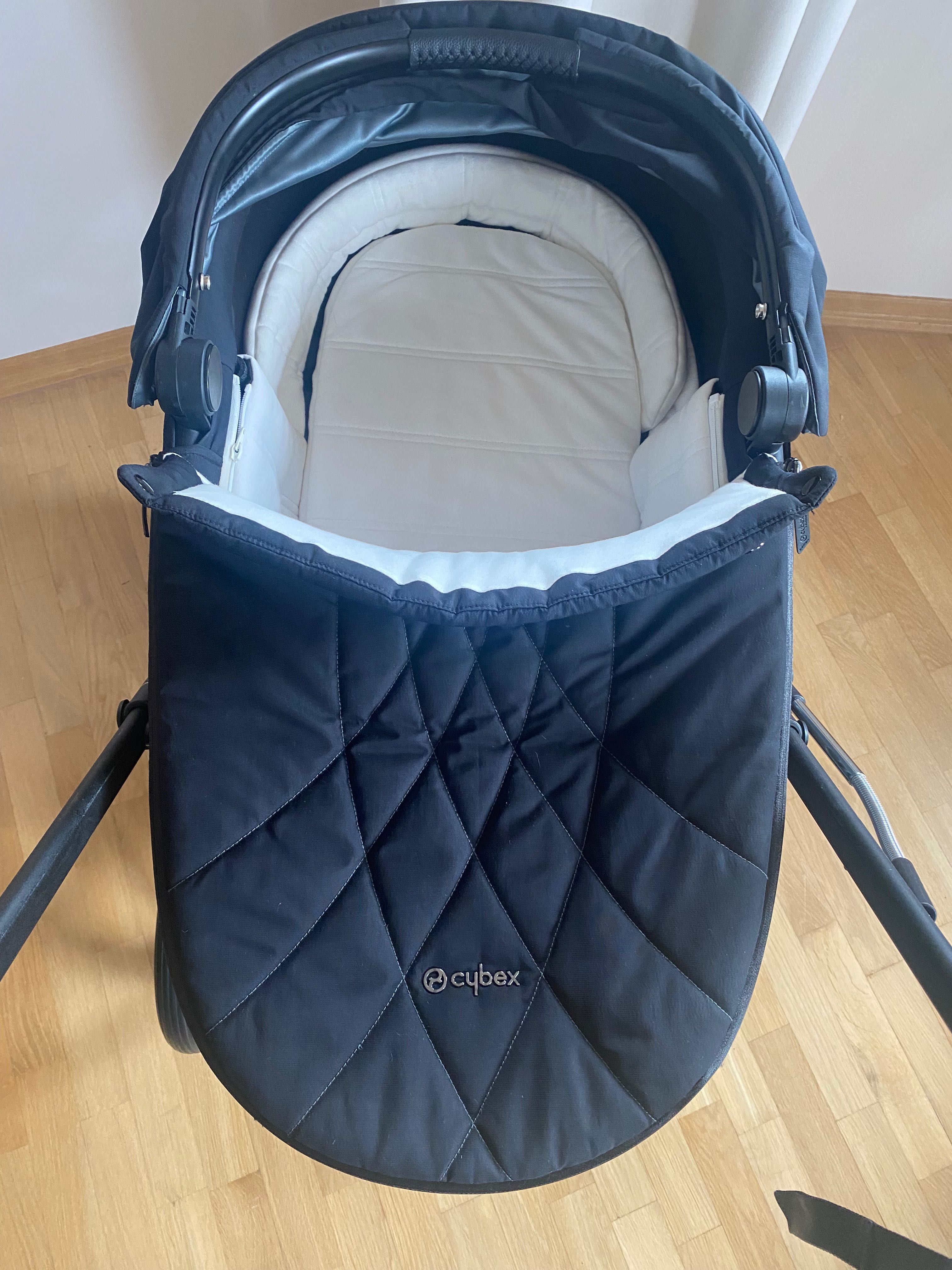 Cybex Priam rose gold zestaw 2w1, gondola + spacerówka oraz akcesoria