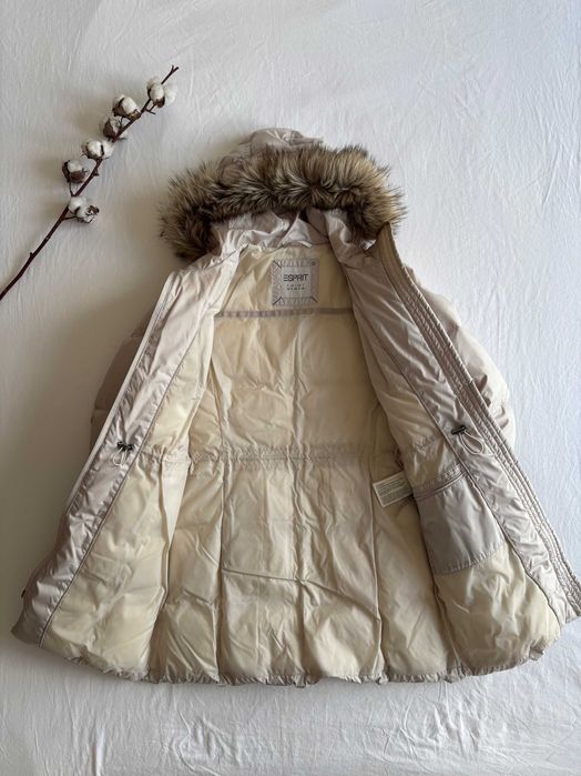 Kurtka Puchowa Esprit bezowy - 38/M