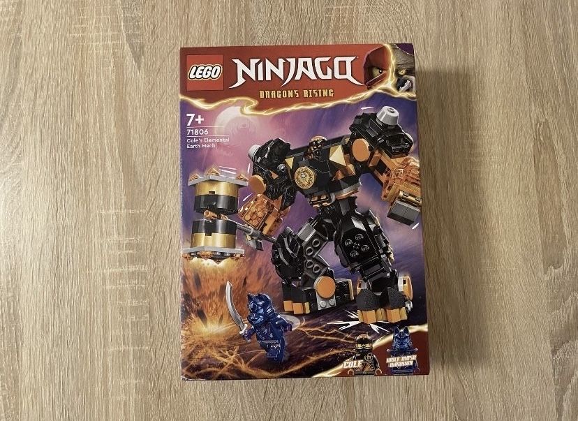 Nowe LEGO NINJAGO Robot żywiołu ziemi Cole'a 71806 Okazja