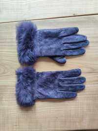Skórzane rękawiczki rozmiar S