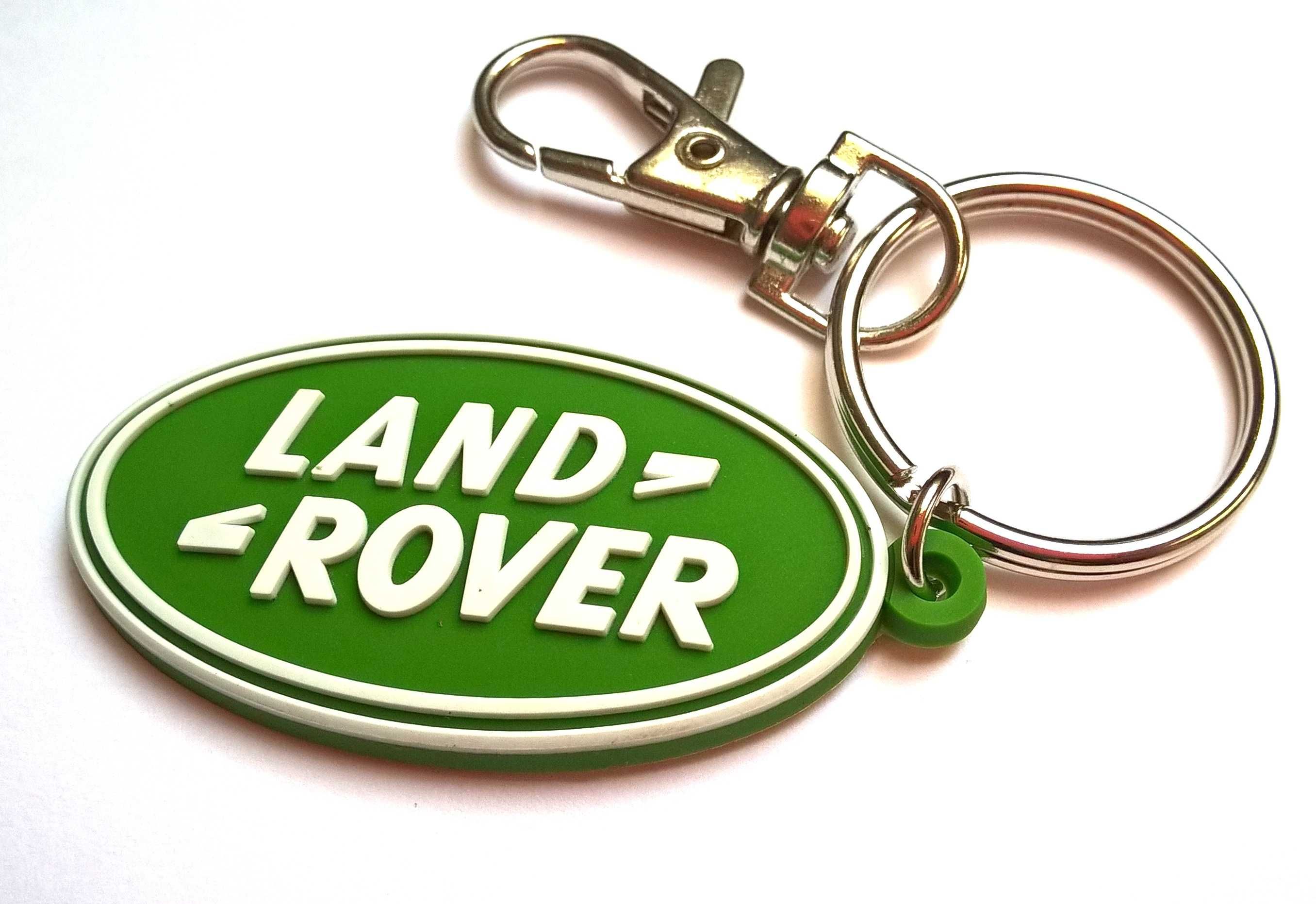 Gumowy brelok do kluczy Land Rover Range logo znaczek