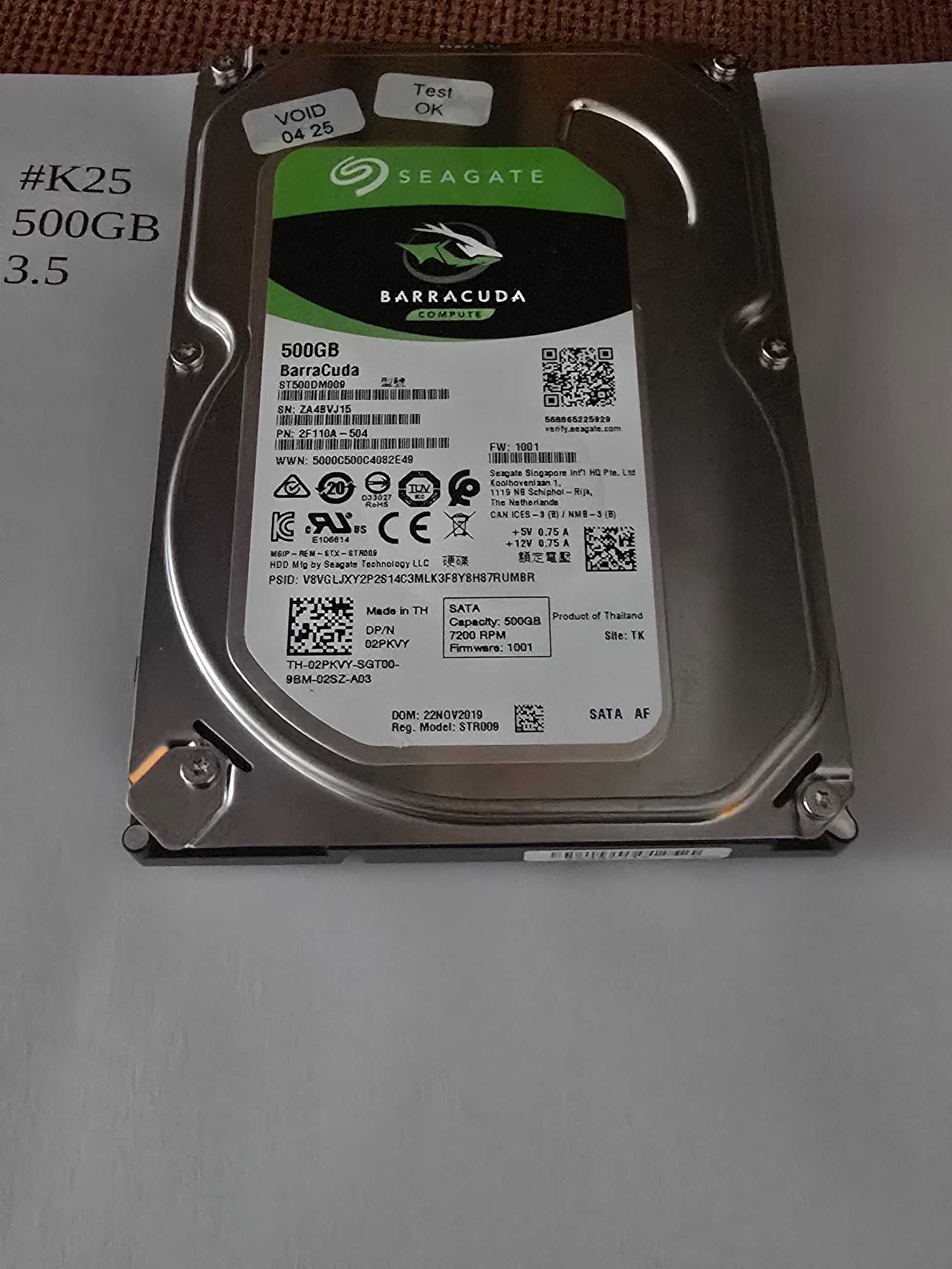 dysk twardy 500gb 3,5 sprawny #k25