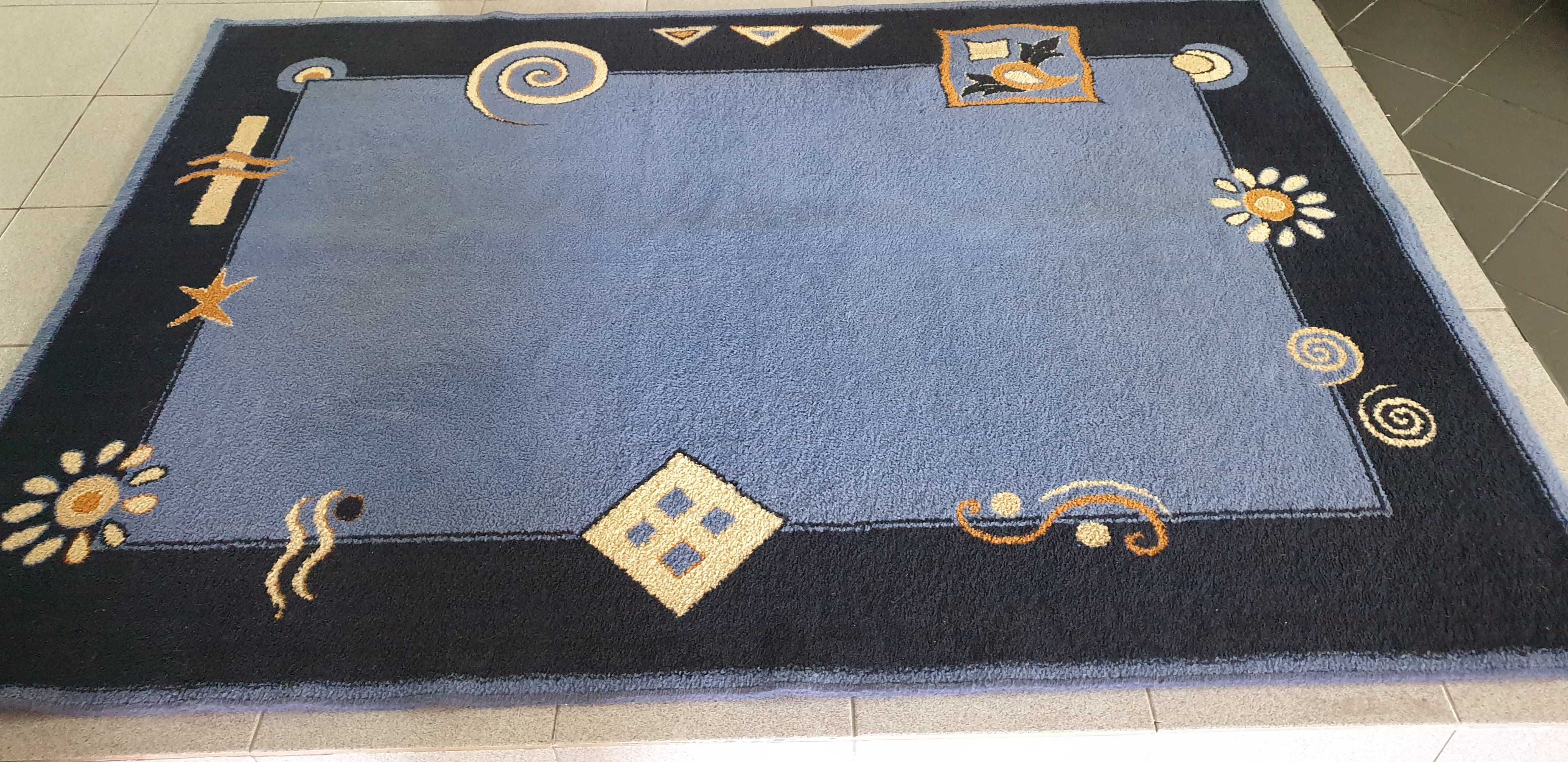 Carpete Azul 150 X 220 cm